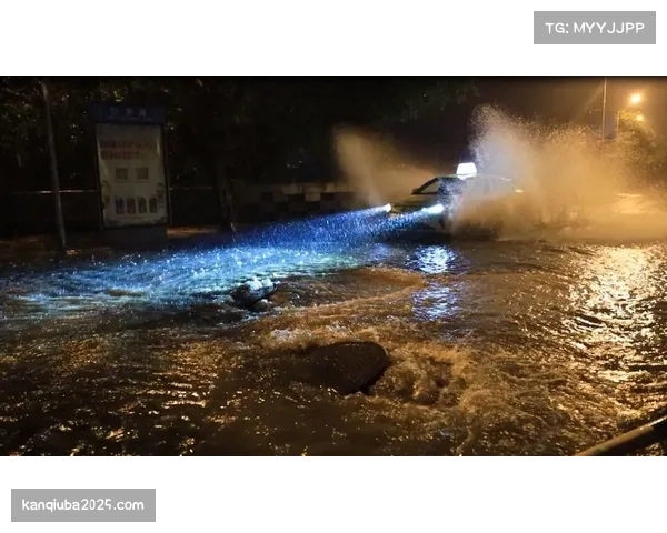雨战:门兴对阵狼队的比赛在暴雨中进行,场地出现部分积水